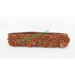 Fashion Studded Flower Stretch Belt For Women