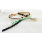 Tan Skinny Belt For Women With Alloy Loop