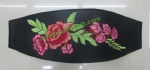 Fashion Rose Embroid Super Wide Stretch Belt